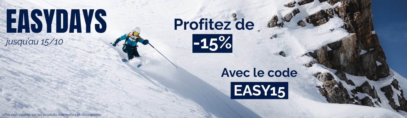 EASYDAYS // -15% du 01/10 au 15/10